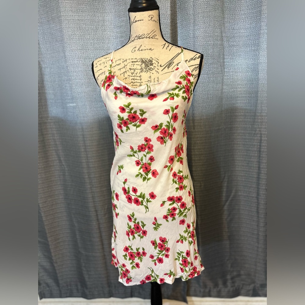 Yara K Carly Print Floral Mini Dress Size Small